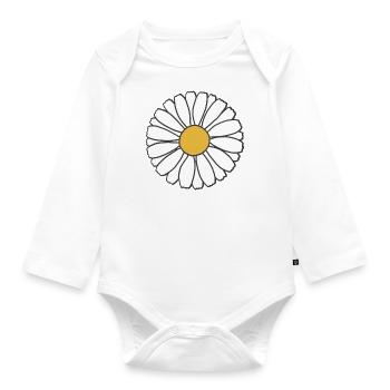 Daisy - Baby Bio-Langarm-Body - Weiß - Vorne