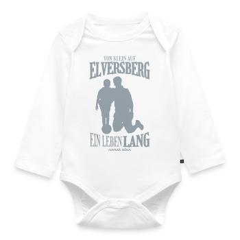 Elversberg Fußball Tradition Geschenk - Baby Bio-Langarm-Body - Weiß - Vorne