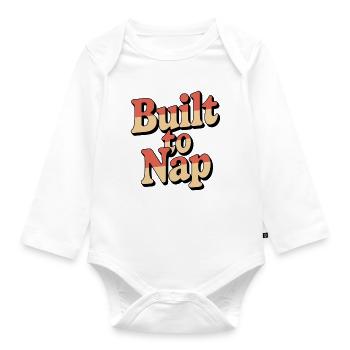 Built to Nap - Baby Bio-Langarm-Body - Weiß - Vorne