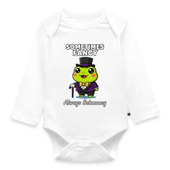 Parfois la grenouille chic toujours chic - Body Bébé bio manches longues - blanc - Devant