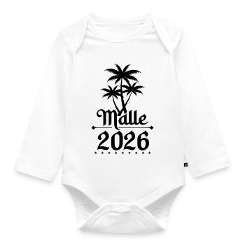 Malle 2026 - Baby Bio-Langarm-Body - Weiß - Vorne