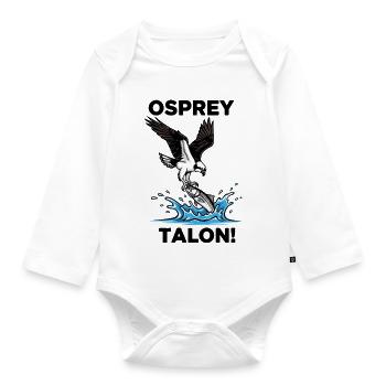 Osprey Sea Heel Black Osprey - Organic Longsleeve Baby Bodysuit - white - Front