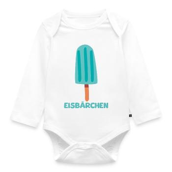 Eisbärchen Eis - Baby Bio-Langarm-Body - Weiß - Vorne