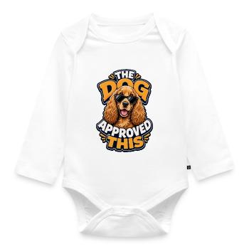 Englischer Cocker Spaniel - Baby Bio-Langarm-Body - Weiß - Vorne
