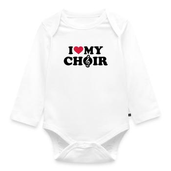 Choir - Organic Longsleeve Baby Bodysuit - white - Front