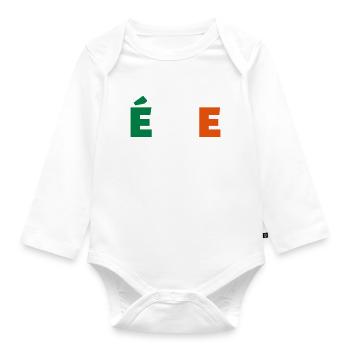 Ireland - Organic Longsleeve Baby Bodysuit - white - Front