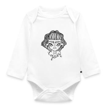 Crybaby - Organic Longsleeve Baby Bodysuit - white - Front