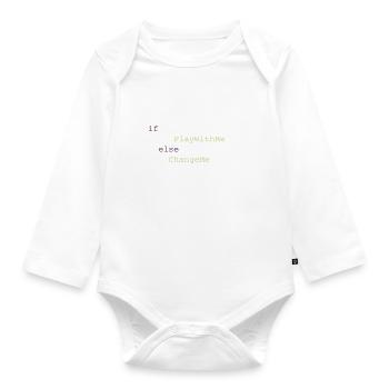 Programmer Body - Organic Longsleeve Baby Bodysuit - white - Front