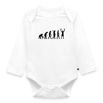 Boxer Sieger - Baby Bio-Langarm-Body - Weiß - Vorne