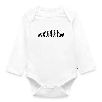 Briard - Organic Longsleeve Baby Bodysuit - white - Front