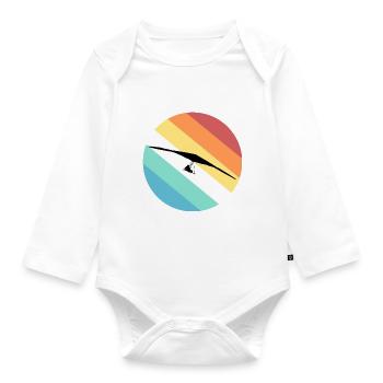 Hang glider - Organic Longsleeve Baby Bodysuit - white - Front
