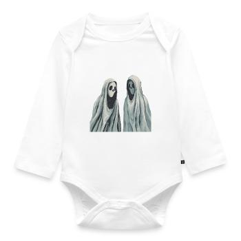 Stille Gespenster - Baby Bio-Langarm-Body - Weiß - Vorne