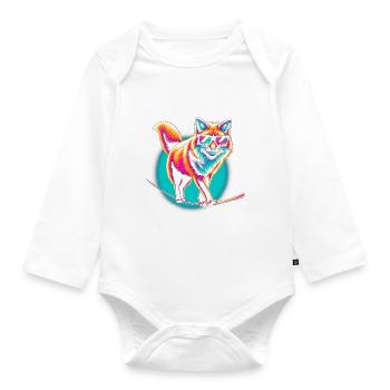 Fuchs Slackline - Body Bébé bio manches longues - blanc - Devant