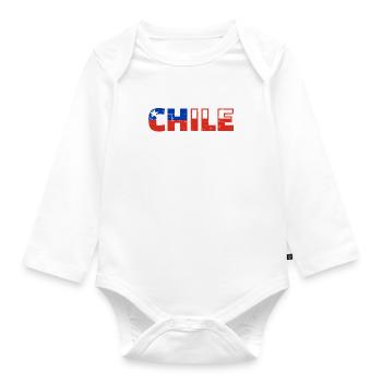 Chile - Baby Bio-Langarm-Body - Weiß - Vorne