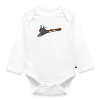 Spoon-Mountain Spoon Mountain - Organic Longsleeve Baby Bodysuit - white - Front