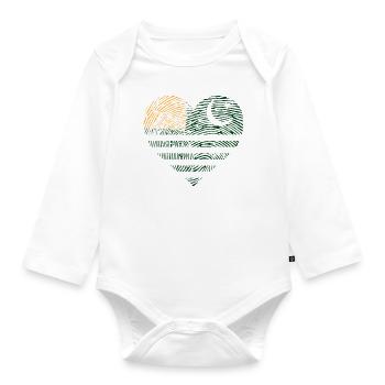 Cœur du Cachemire – Amour et unité pour le Cachemire - Body Bébé bio manches longues - blanc - Devant