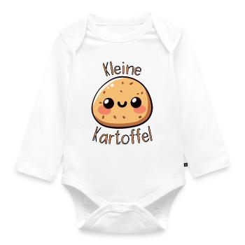 Kleine Kartoffel - Baby Bio-Langarm-Body - Weiß - Vorne