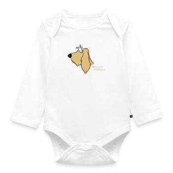 Spinone Italiano blonde - Organic Longsleeve Baby Bodysuit - white - Front