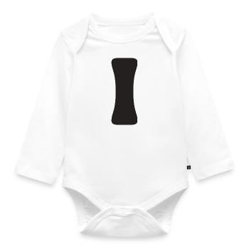 I - Body Bébé bio manches longues - blanc - Devant