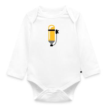 Volunteer Fire Department - Cadeau de protection respiratoire - Body Bébé bio manches longues - blanc - Devant