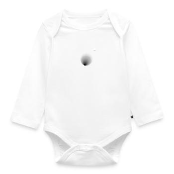 Circles #1 - playing with geometry - Organic Longsleeve Baby Bodysuit - white - Front