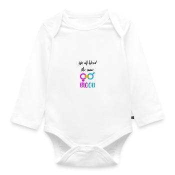 Equality - Organic Longsleeve Baby Bodysuit - white - Front