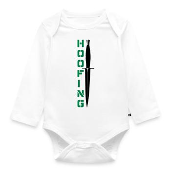 Hoofing Dagger - Organic Longsleeve Baby Bodysuit - white - Front