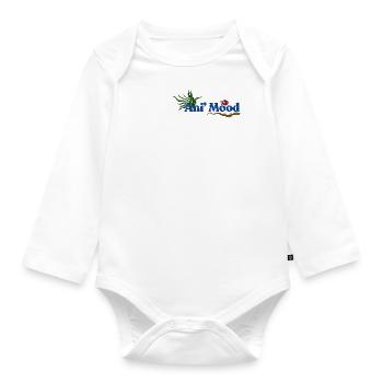 Ani' Mood Aqua - Body Bébé bio manches longues - blanc - Devant