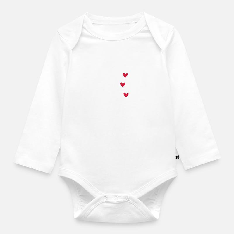 Hund - Baby Bio-Langarm-Body - Weiß