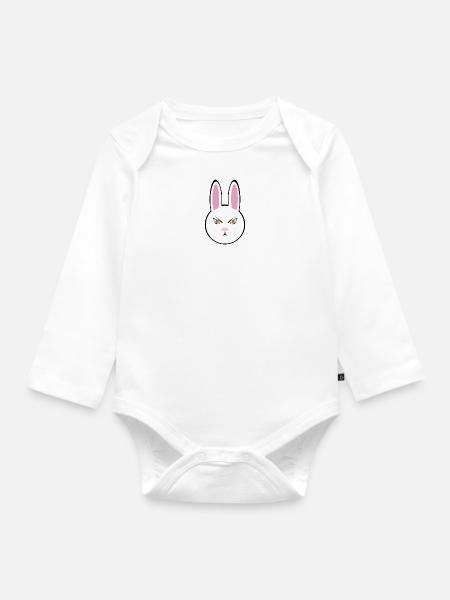Ora Yuki - Organic Longsleeve Baby Bodysuit - white