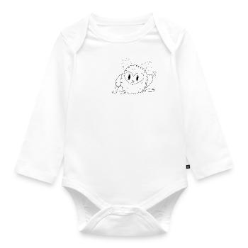 Petit monstre Bobo - Body Bébé bio manches longues - blanc - Devant