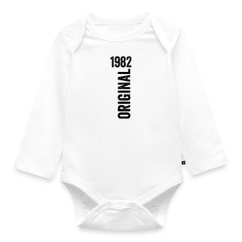 1982 Jubiläumsgeschenk 1982 Limited Edition 1982 - Baby Bio-Langarm-Body - Weiß - Vorne