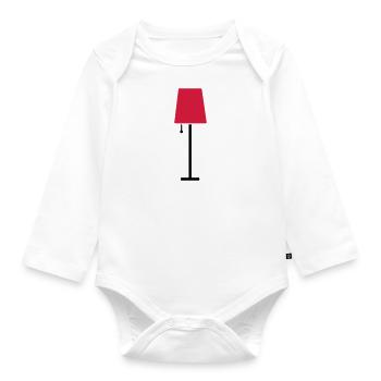 Lampe - Baby Bio-Langarm-Body - Weiß - Vorne
