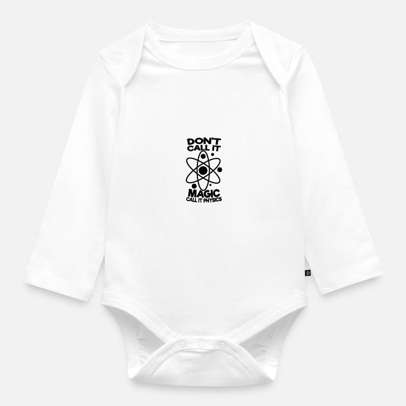 Physik - Baby Bio-Langarm-Body - Weiß