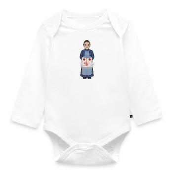 Karin Larsson - Body Bébé bio manches longues - blanc - Devant