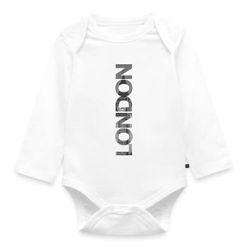 London Big Ben gift - Organic Longsleeve Baby Bodysuit - white - Front