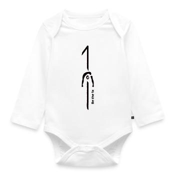 Be The 1x - Organic Longsleeve Baby Bodysuit - white - Front