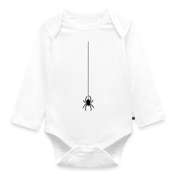 spinne am faden - Baby Bio-Langarm-Body - Weiß - Vorne