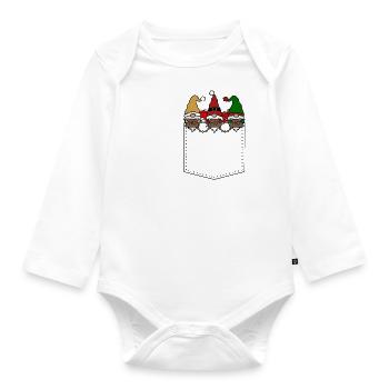 Wichtel - Baby Bio-Langarm-Body - Weiß - Vorne