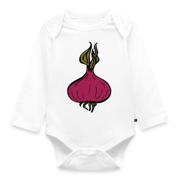 onion - Organic Longsleeve Baby Bodysuit - white - Front