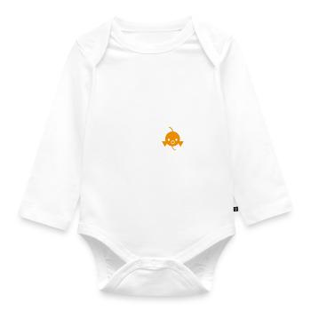 cucu - Freier Goldfisch - Baby Bio-Langarm-Body - Weiß - Vorne