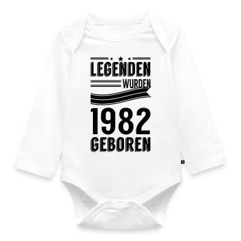 1982 - Baby Bio-Langarm-Body - Weiß - Vorne
