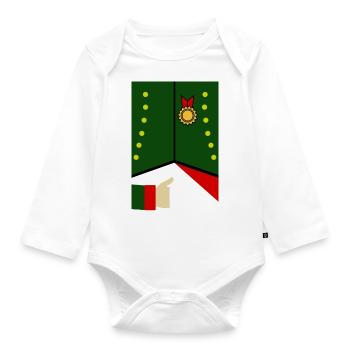 Napoleon's jacket - Organic Longsleeve Baby Bodysuit - white - Front