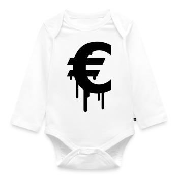 Euro - Organic Longsleeve Baby Bodysuit - white - Front