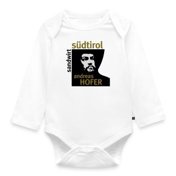 Andreas Hofer · Sandwirt Südtirol - Baby Bio-Langarm-Body - Weiß - Vorne