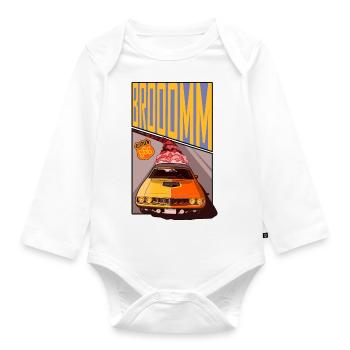 Route 666 - Organic Longsleeve Baby Bodysuit - white - Front