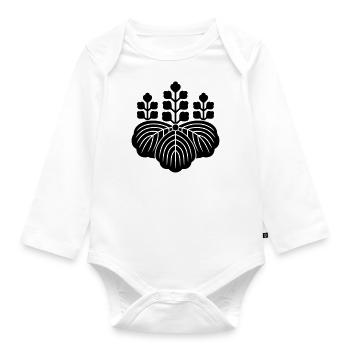 Toyotomi-Clan - Baby Bio-Langarm-Body - Weiß - Vorne
