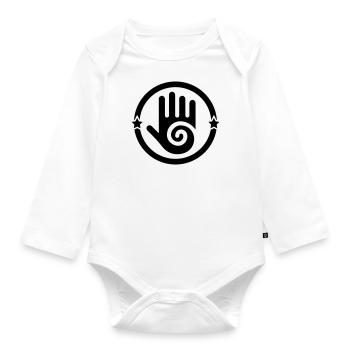 Krankengymnast / Krankengymnastin / Physio / - Baby Bio-Langarm-Body - Weiß - Vorne
