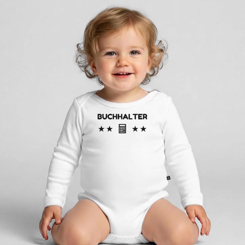 Accountant Accounting Buchhalter Comptable Compta Organic Longsleeve Baby Bodysuit