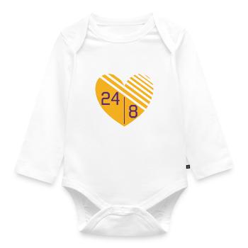 Kobe gift - Organic Longsleeve Baby Bodysuit - white - Front